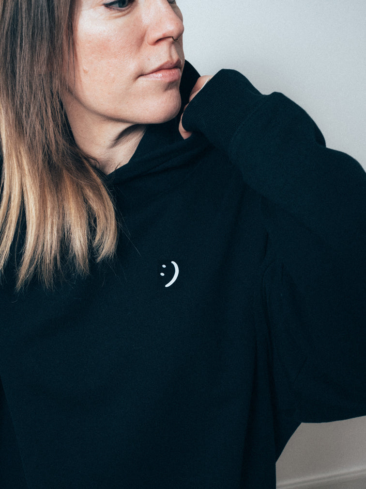 LIEBE LIEBE LIEBE Unisex-Hoodie Oversized (Black)