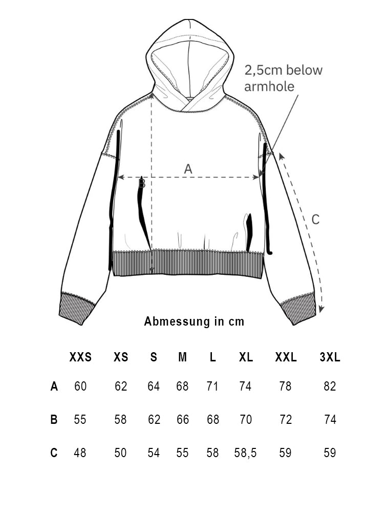 LIEBE LIEBE LIEBE Unisex-Hoodie Oversized (Black)