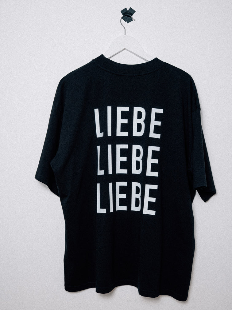 LIEBE LIEBE LIEBE Unisex-Shirt Oversized (Black)